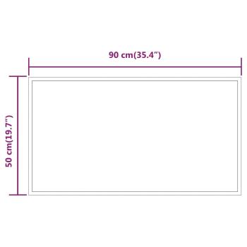 LED-Badspiegel 50x90 cm