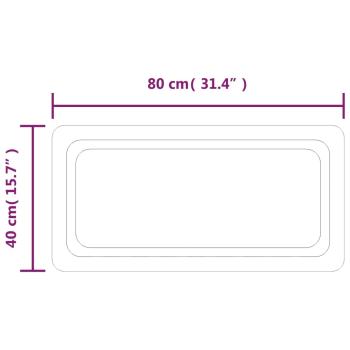 LED-Badspiegel 40x80 cm
