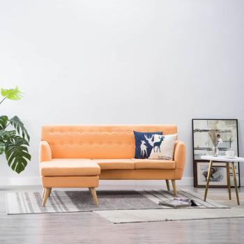 ARDEBO.de - Sofa L-Form Stoff 171,5x138x81,5 cm Orange