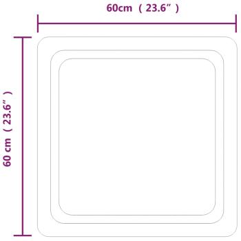LED-Badspiegel 60x60 cm
