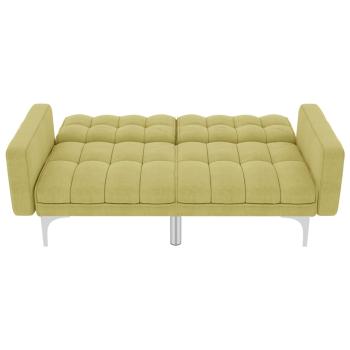 Schlafsofa Grün Stoff