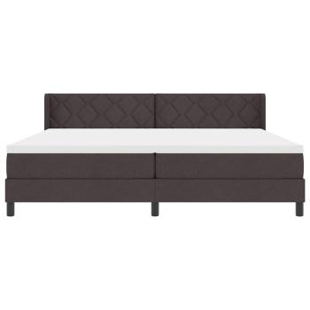 Boxspringbett mit Matratze Dunkelbraun 200 x 200 cm