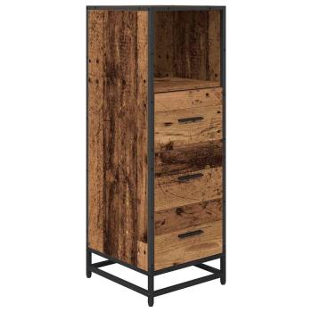 Badezimmermöbel Set mit Regal 3 pcs Altholz 35 x 37,5 x 100 cm