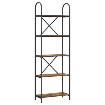 Regal Räuchereiche 60 x 30 x 183 cm Holzwerkstoff