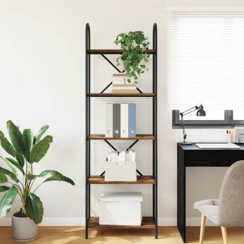 Regal Räuchereiche 60 x 30 x 183 cm Holzwerkstoff