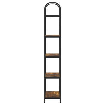 Regal Räuchereiche 60 x 30 x 183 cm Holzwerkstoff