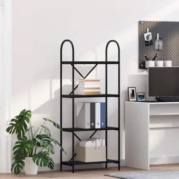 ARDEBO.de - Regal Schwarze Eiche 60 x 30 x 146 cm Holzwerkstoff