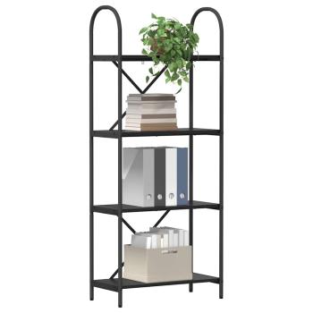 Regal Schwarze Eiche 60 x 30 x 146 cm Holzwerkstoff