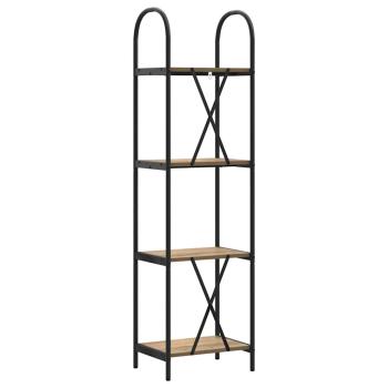 Regal Eiche handwerklich 40 x 30 x 146 cm Holzwerkstoff