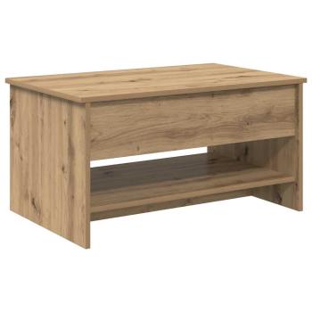 Couchtisch Eiche handwerklich 80 x 50.5 x 41.5 cm Holzwerkstoff