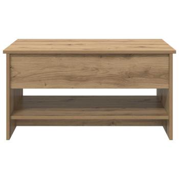 Couchtisch Eiche handwerklich 80 x 50.5 x 41.5 cm Holzwerkstoff