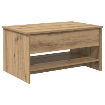 Couchtisch Eiche handwerklich 80 x 50.5 x 41.5 cm Holzwerkstoff