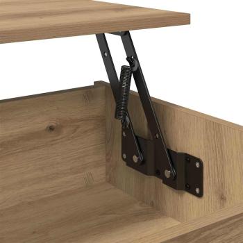 Couchtisch Eiche handwerklich 80 x 50.5 x 41.5 cm Holzwerkstoff