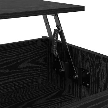 Couchtisch Schwarze Eiche 80 x 50.5 x 41.5 cm Holzwerkstoff