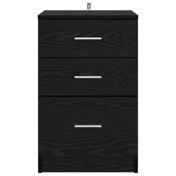 Nachttisch Schwarze Eiche 40 x 40 x 63 cm Holzwerkstoff