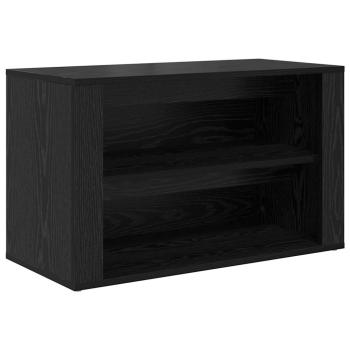Schuhregal Schwarze Eiche 75 x 35 x 45 cm Holzwerkstoff