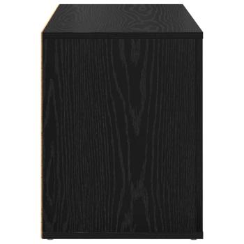 Schuhregal Schwarze Eiche 75 x 35 x 45 cm Holzwerkstoff