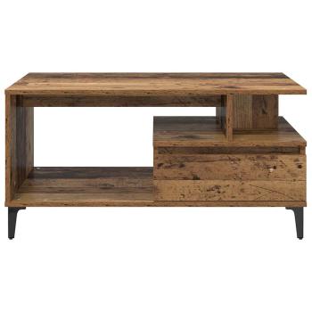 Couchtisch with Drawer Altholz 90 x 49 x 45 cm Holzwerkstoff