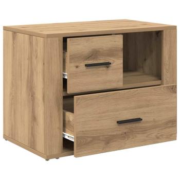 Nachttisch Eiche handwerklich 60 x 36 x 45 cm Holzwerkstoff