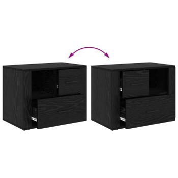 Nachttisch Schwarze Eiche 60 x 36 x 45 cm Holzwerkstoff