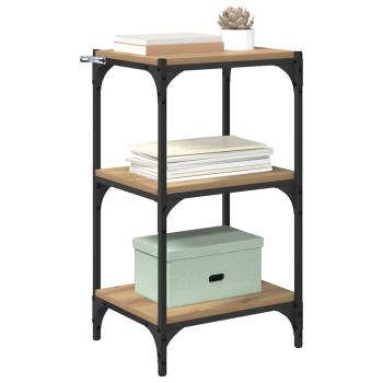 Bücherregal Eiche handwerklich 40 x 33 x 71 cm Holzwerkstoff