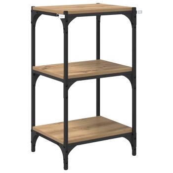 Bücherregal Eiche handwerklich 40 x 33 x 71 cm Holzwerkstoff