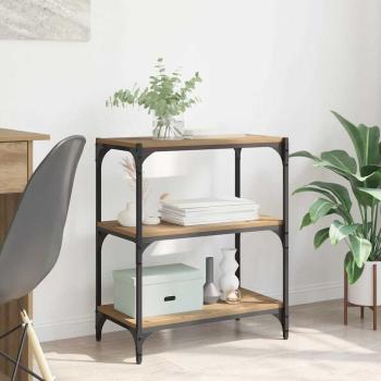 ARDEBO.de - Bücherregal Eiche handwerklich 60 x 33 x 71 cm Holzwerkstoff