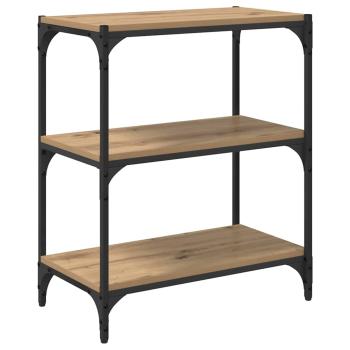 Bücherregal Eiche handwerklich 60 x 33 x 71 cm Holzwerkstoff