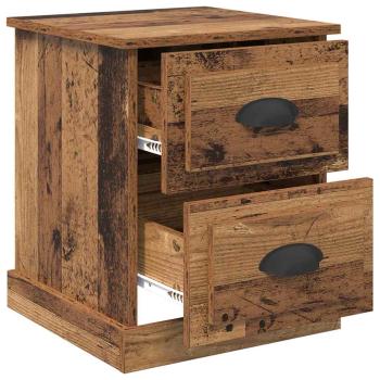 Nachttisch 2 pcs Altholz 39 x 39 x 47.5 cm Holzwerkstoff