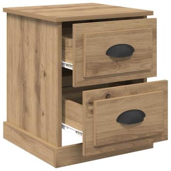 Nachttisch Eiche handwerklich 39 x 39 x 47.5 cm Holzwerkstoff
