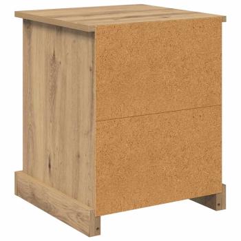 Nachttisch Eiche handwerklich 39 x 39 x 47.5 cm Holzwerkstoff