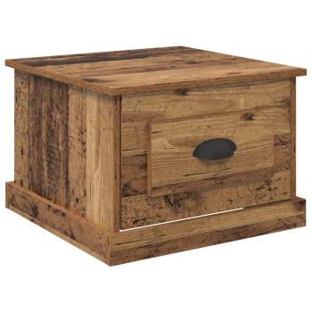 Couchtisch with Drawer Altholz 50 x 50 x 35 cm Holzwerkstoff