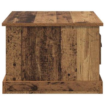 Couchtisch with Drawer Altholz 50 x 50 x 35 cm Holzwerkstoff