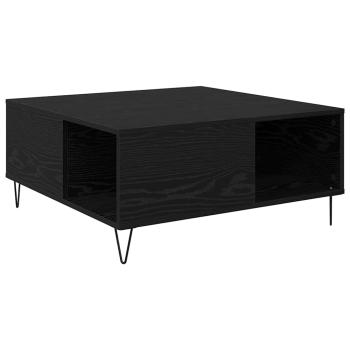 Couchtisch Schwarze Eiche 80 x 80 x 36.5 cm Holzwerkstoff