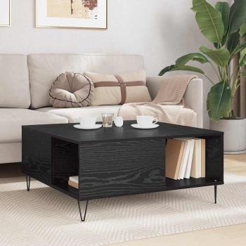 Couchtisch Schwarze Eiche 80 x 80 x 36.5 cm Holzwerkstoff