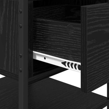 Nachttisch Schwarze Eiche 40 x 42 x 56 cm Holzwerkstoff