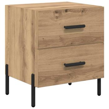 ARDEBO.de - Nachttisch Eiche handwerklich 40 x 35 x 47,5 cm Holzwerkstoff
