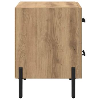 Nachttisch Eiche handwerklich 40 x 35 x 47,5 cm Holzwerkstoff