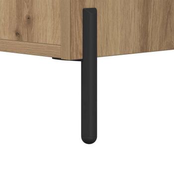 Nachttisch 2 pcs Eiche handwerklich 40 x 35 x 47,5 cm