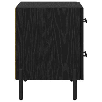 Nachttisch 2 pcs Schwarze Eiche 40 x 35 x 47,5 cm Holzwerkstoff