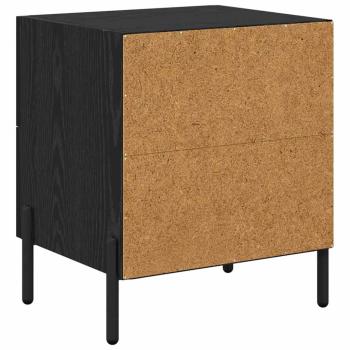 Nachttisch 2 pcs Schwarze Eiche 40 x 35 x 47,5 cm Holzwerkstoff