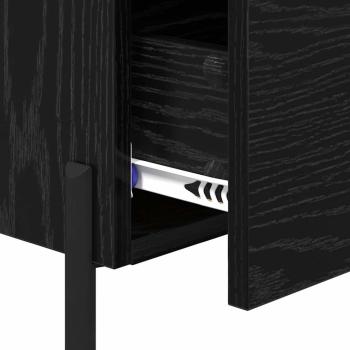 Nachttisch 2 pcs Schwarze Eiche 40 x 35 x 47,5 cm Holzwerkstoff