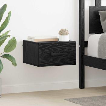 ARDEBO.de - Nachttisch Schwarze Eiche 35 x 35 x 20 cm Holzwerkstoff