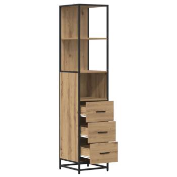 Badezimmer Schrank Eiche handwerklich 35 x 37,5 x 166 cm