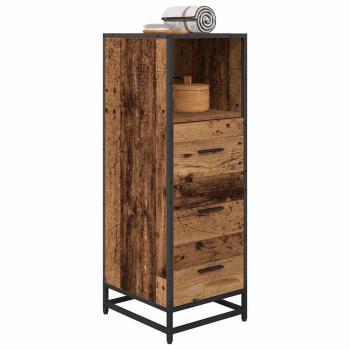 Badezimmer Schrank Altholz 35 x 37,5 x 100 cm Holzwerkstoff