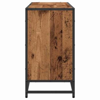 Badezimmer Waschbecken Schrank mit Tür Altholz 90 x 33 x 60 cm