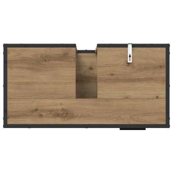 Badezimmer Waschbecken Schrank mit Regal Eiche handwerklich
