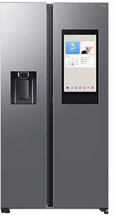 ARDEBO.de Samsung RS90F67BETEF Stand Side-by-Side Kombination, 91,2 cm breit, 614 L, NoFrost+, Wassertank, WiFi, Eis- und Wasserspender, Edelstahloptik