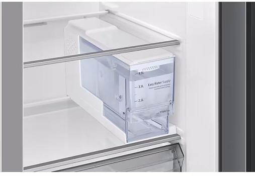 Samsung RS90F67BETEF Stand Side-by-Side Kombination, 91,2 cm breit, 614 L, NoFrost+, Wassertank, WiFi, Eis- und Wasserspender, Edelstahloptik
