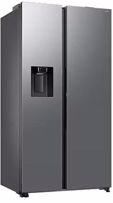 Samsung RS80F67KCTEF Stand Side-by-Side Kombination, 91,2 cm breit, 634 L, NoFrost+, Wassertank, WiFi, Eis- und Wasserspender, Edelstahloptik